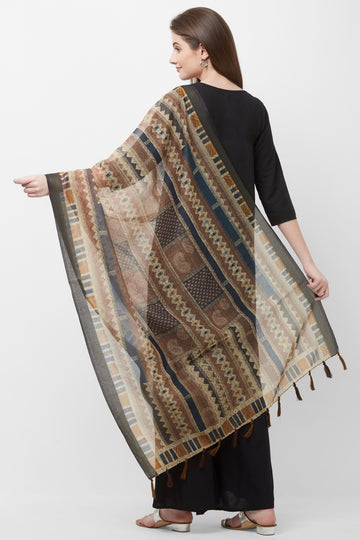 Traditional Ethnic Print Chanderi Silk Chanderi Silk Dupatta
